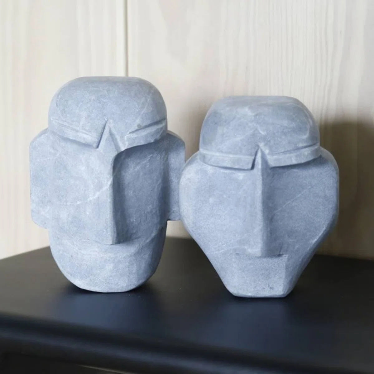 YJ Hand Carved Natural Stone Face