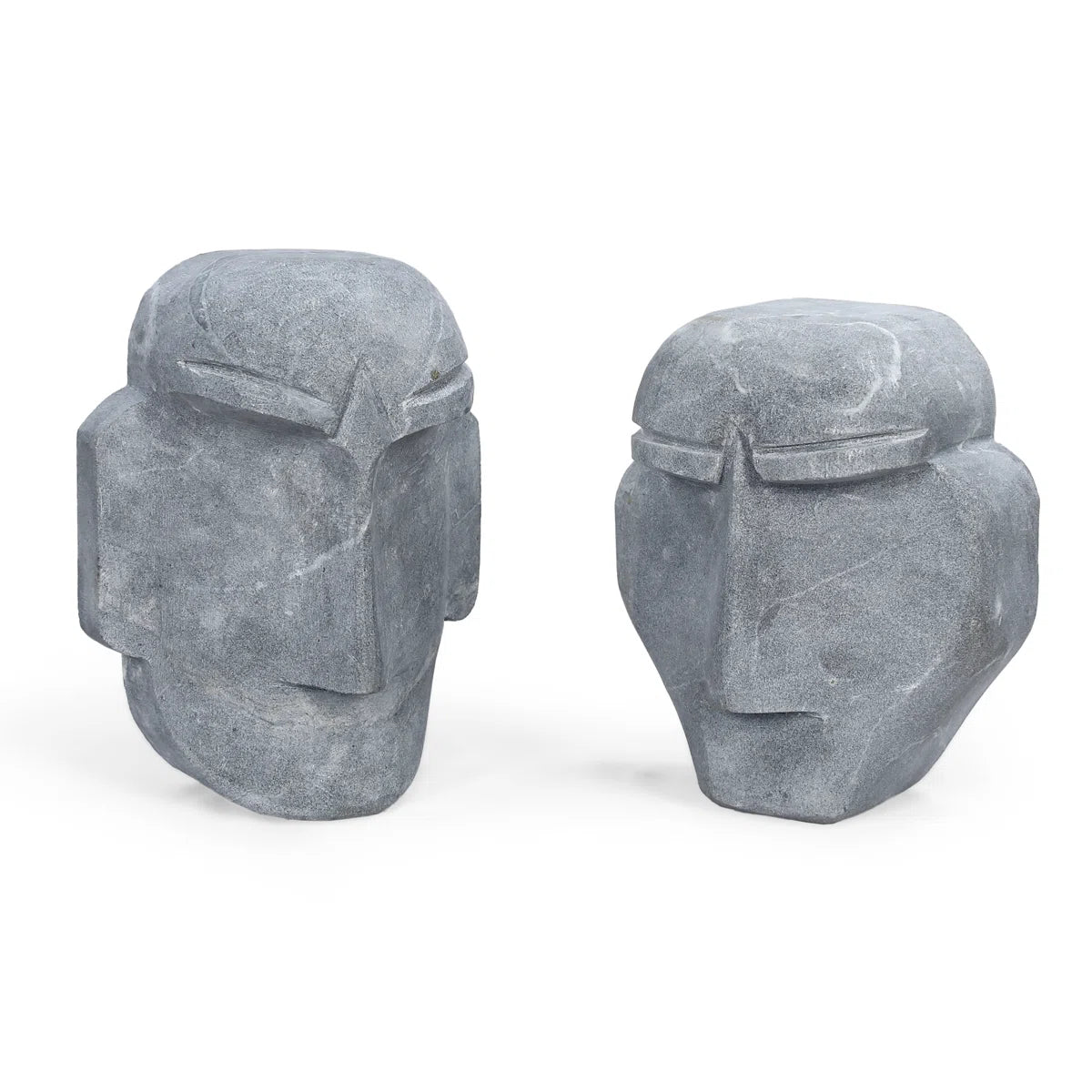 YJ Hand Carved Natural Stone Face